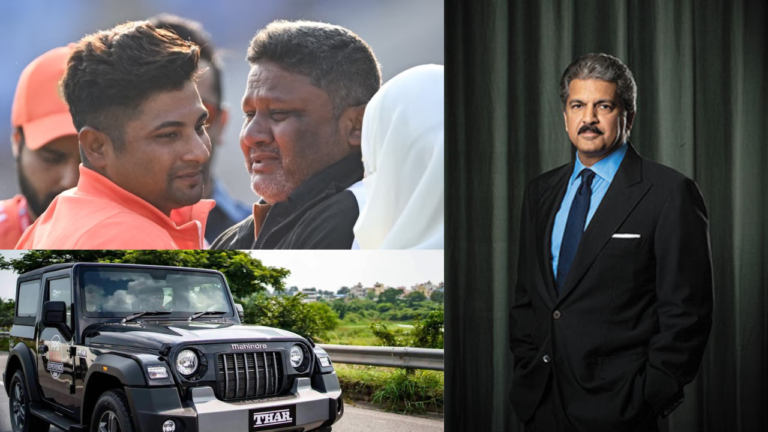 Anand Mahindra gets emotional after seeing Sarfaraz Khan’s father, talks about gifting Thar