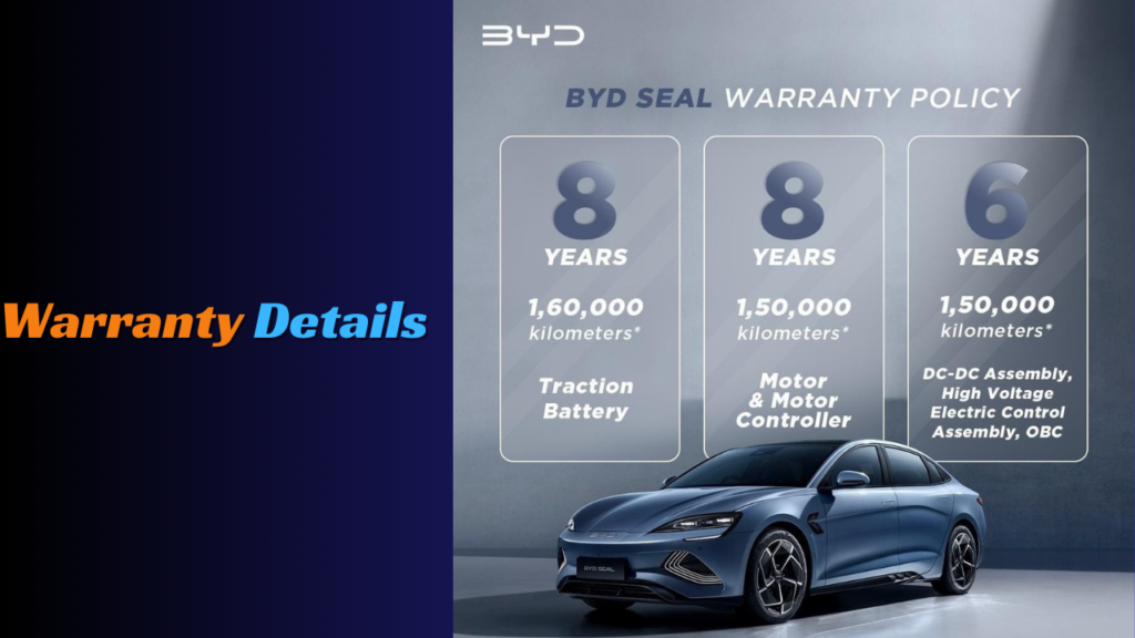 Warranty Details Of BYD SEAL EV